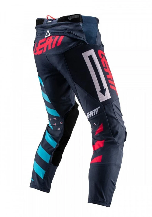 Leatt GPX 5.5 I.K.S 2019 мотоштаны, черно-голубой