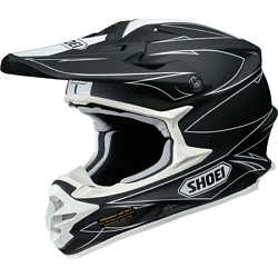 Shoei VFX-W HECTIC TC-5 шлем кроссовый, черно-белый матовый