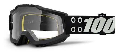 100% Accuri Defcon1 Clear Lens мотоочки, черный