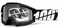 100% Accuri OTG Black Tornado/Clear Lens  мотоочки, черно-белый