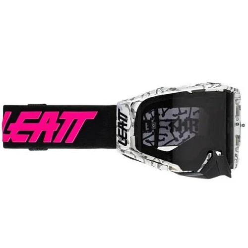 Leatt Velocity 6.5 Bones / Smoke 28% мотоочки, двойная линза