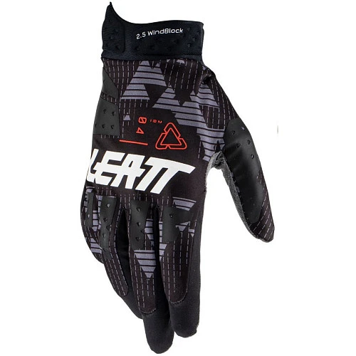 Leatt Moto 2.5 Windblock 2025 Black мотоперчатки, черный