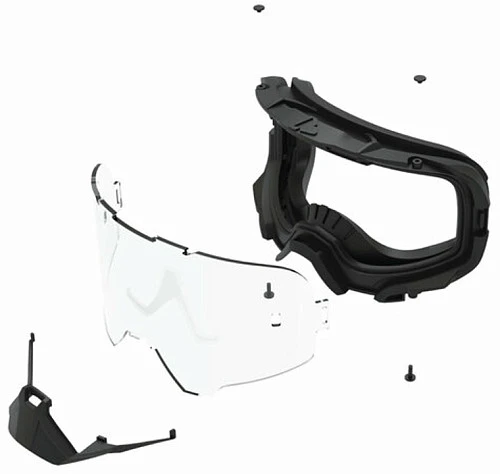 Leatt Velocity 6.5 Iriz White Red 28% мотоочки, двойная линза