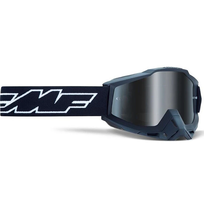 FMF Powerbomb Rocket Black мотоочки, зеркальная серая линза