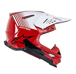 Alpinestars Supertech M10 Dyno Red/White шлем кроссовый