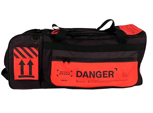 Grom MX Gearbag Danger Red сумка на колесах, черно-красный