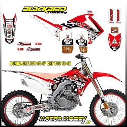 Blackbird Honda Muscle Milk Rockstar комплект наклеек + сиденье CRF250 14-17, CRF450 13-16