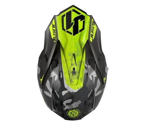 Just1 J32 Pro Swat Camo Yellow Fluo шлем детский, желто-черный