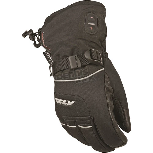 Fly Racing Ignitor-2 Перчатки зимние снегоходные с подогревом, черный