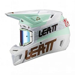 Leatt Kit Moto 8.5 V21 Ice шлем кроссовый + Velocity 5.5 мотоочки