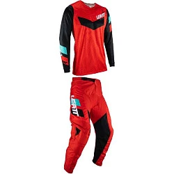 Leatt 3.5 Ride Kit 2023 Red комплект мотоштаны + джерси