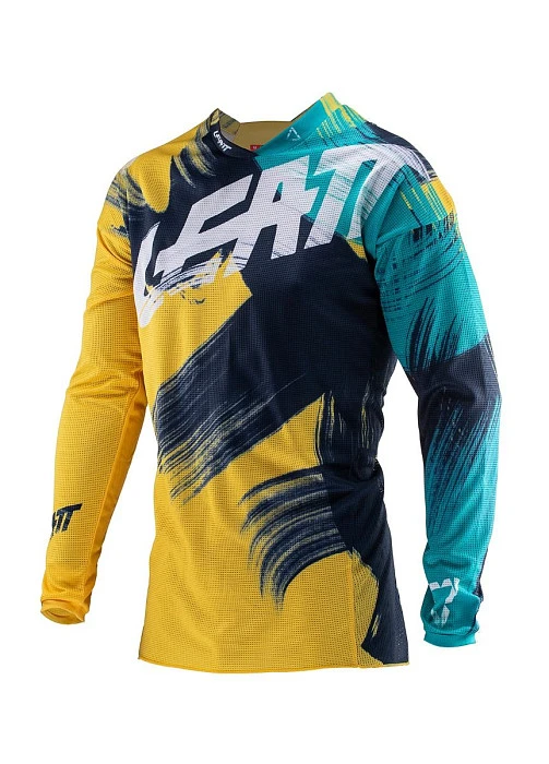 Leatt GPX 4.5 Lite 2019 джерси, желто-синий