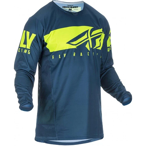 Fly Racing Kinetic Shield джерси, сине-желтый