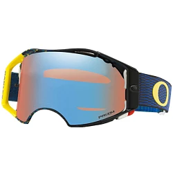 Oakley Crossbril Airbrake Equalizer Blue Yellow мотоочки, сине-оранжевая линза
