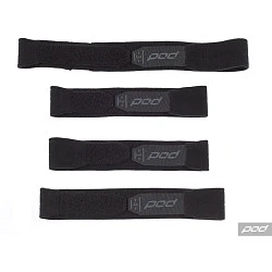 POD KX YTH Strap Set стрепы для наколенников подростковые, черно-серый