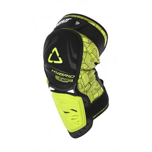 Leatt 3DF Hybrid наколенники короткие, черно-желтый