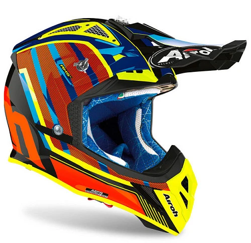 Airoh Aviator 2.3 Glow Chrome Orange шлем внедорожный