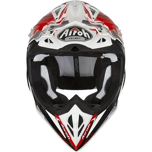 Airoh Aviator 2.2 Check шлем внедорожный, красно-бело-черный