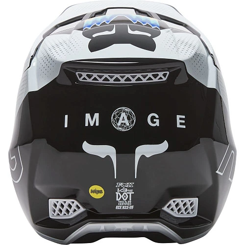 Fox Racing V3 RS 2022 Relm Black/White шлем кроссовый