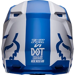 Fox Racing V1 Mata 2019 шлем кроссовый, сине-белый