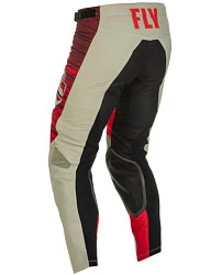 Fly Racing Kinetic Wave мотоштаны, серо-красный