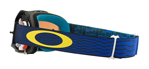 Oakley Crossbril Airbrake Equalizer Blue Yellow мотоочки, сине-оранжевая линза