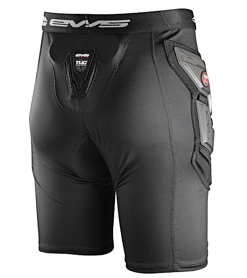 EVS Tug 05 Riding Short Impact мотошорты с защитой, черно-красный