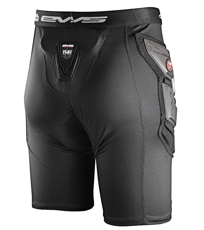 EVS Tug 05 Riding Short Impact мотошорты с защитой, черно-красный