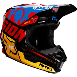 Fox Racing V1 Czar 2019 шлем кроссовый, черно-желтый