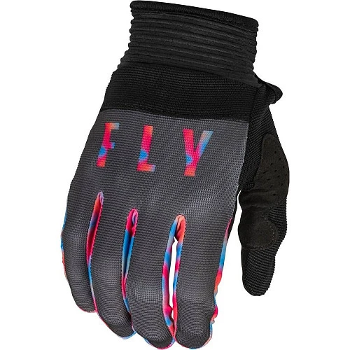 Fly Racing F-16 2023 Grey/Pink/Blue мотоперчатки
