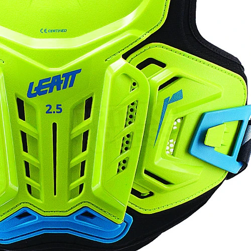 Leatt Chest Protector 2.5 Junior панцирь без плеч подростковый, салатово-синий
