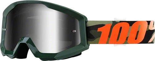 100% Strata Huntsitan Mirror Silver Lens мотоочки