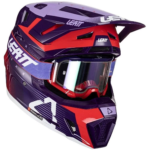 Leatt Kit Moto 7.5 V24 SunDown шлем кроссовый + Velocity 4.5 мотоочки