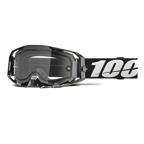 100% Armatic Enduro Moto Black / Clear Lens мотоочки, двойная линза, черный