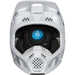 Fox Racing V3 Solids White/Silver шлем кроссовый