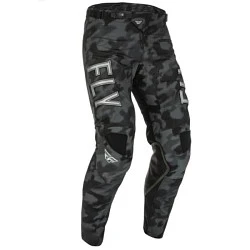 Fly Racing Kinetic SE Tactic мотоштаны, черно-серый камуфляж