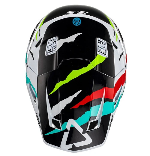 Leatt Kit Moto 8.5 V23 Tiger шлем кроссовый + Velocity 5.5 мотоочки