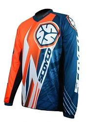 Scoyco T203 джерси, сине-бело-оранжевый