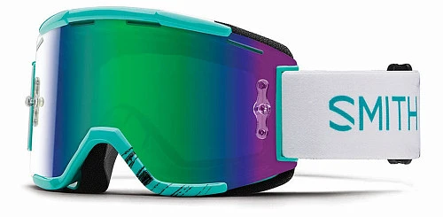 Smith Squad MTB GNSX Feathers мотоочки, зеленая зеркальная линза
