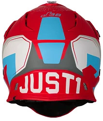 Just1 J38 Korner шлем кроссовый, сине-красный