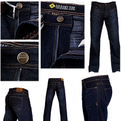 First R-1 VINTAGE мотоджинсы с PEKEV технологией, темно-синий