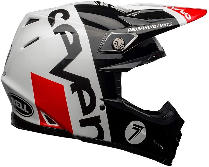 Bell Moto-9 Flex Seven Galaxy Gloss Black/White/Red шлем кроссовый