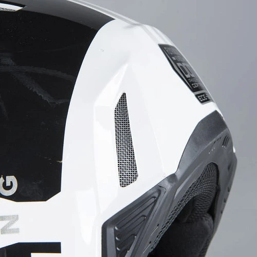 Fly Racing Kinetic K220 2020 шлем кроссовый, бело-серо-черный