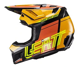 Leatt Kit Moto 7.5 V24 Citrus шлем кроссовый + Velocity 4.5 мотоочки
