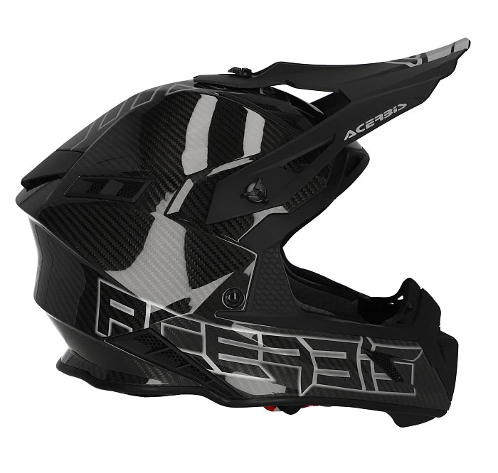 Acerbis Steel Carbon 22-06 Black/Grey шлем внедорожный, черно-серый