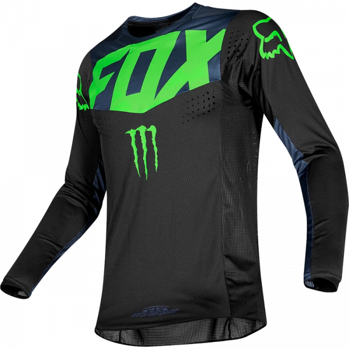Fox Racing 360 PC джерси, сине-черно-салатовый