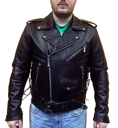 First M771BRT Косуха мужская кожаная, коричневый, XS-3XL