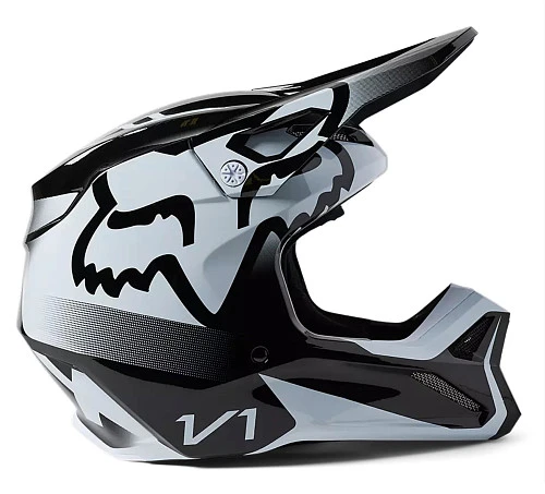Fox Racing V1 Leed Youth Black/White шлем подростковый