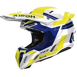 Airoh Twist 3 Dynasty Blue/Yellow Gloss шлем внедорожный