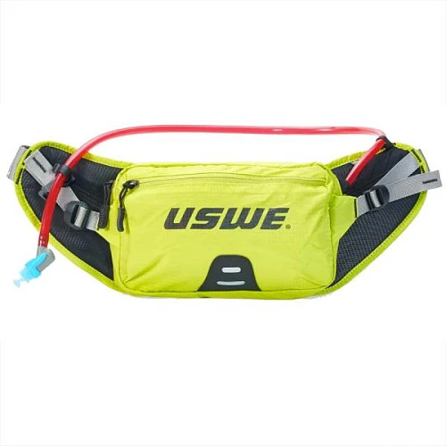 USWE ZULO 2L Hydration Waist Pack (1L) Crazy Yellow сумка на пояс с гидропаком, желтый